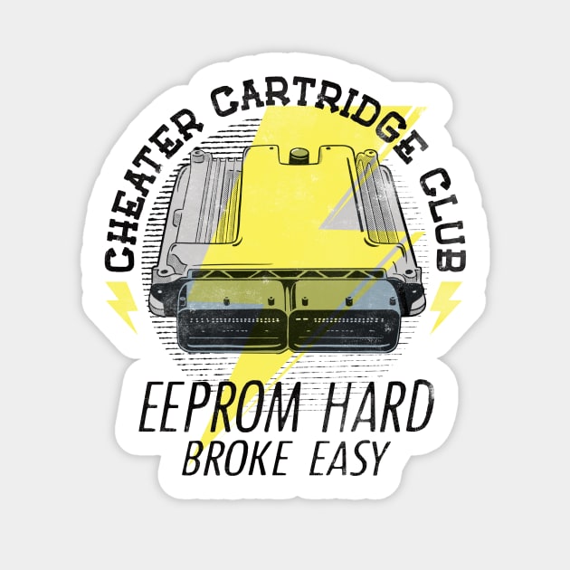 Cheater Cartridge Club Sticker by 8800ag